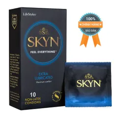 Bao cao su LifeStyles SKYN Extra Lubricated Non-latex nhiều gel [Mã CK-SP932896-05]