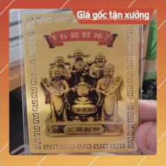 kim bài linh phù ngũ lộ thần tài HÀNG CAO CẤP, có hoả tốc 851941