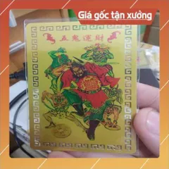 kim bài linh phù chung quì ngũ quỉ HÀNG CAO CẤP, có hoả tốc 852017