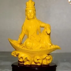 GIEO DUYÊN tượng ngài quan thế âm Bồ tát ngồi thuyền cao 10cm cực đẹp DƯƠNG KHOA SHOP