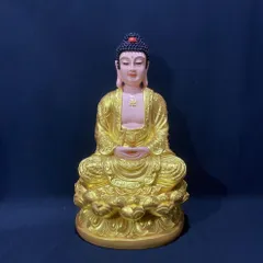 Tôn Tượng Dược Sư Phật , A Di Đà Phật Cao 45cm Vàng Vẽ