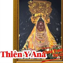 Tranh treo, ảnh thờ THIÊN Y ANA đen huyền ảo+ Khung ảnh sáng đẹp kích thước khổ A3, A4, A5