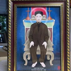 Tranh PHẬT THẦY TÂY AN - có khung cực đẹp