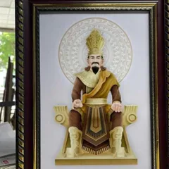 Tranh VUA HÙNG VƯƠNG - Tranh có khung. KT19*25 - 28*38 và 38*48cm cực đẹp
