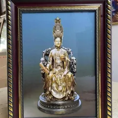 Tranh MẪU CỬU TRÙNG THIÊN - Tranh đóng khung, đầy đủ kích thước cực đẹp