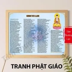 Tranh Phật Kinh Vu Lan, Kinh Phật tụng treo tường để bàn, Kinh Phật cho người tại gia Tâm Thường Lạc