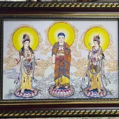 Tranh Tam Thế Phật ( có khung ), đủ kích thước cực đẹp