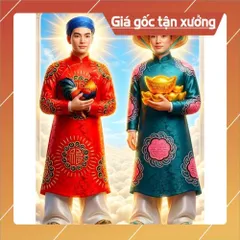 KHUNG + ảnh CẬU TÀI - CẬU QUÝ ( tặng )