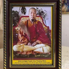 Tranh SƯ TUYÊN HÓA THƯỢNG NHÂN - có khung cực đẹp