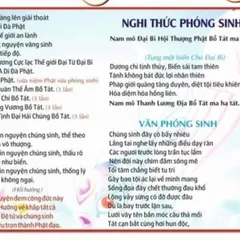 TO73 -  tờ Nghi thức Phóng sanh cực đẹp