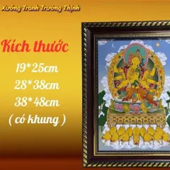 Tranh MA LỢI CHI THIÊN BỒ TÁT - có khung cực đẹp