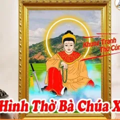Hình thờ Chúa Xứ Thánh Mẫu Nguyên Nhung + Khung giáng thế , Khung hình cực đẹp