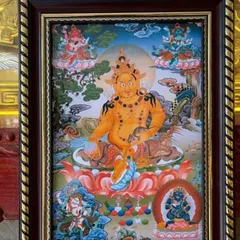 Tranh MẬT TÔNG JAMBALA -có khung (KT 19*25cm,28*38cm,38*48cm) cực đẹp