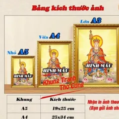 Tranh Thờ Ông Tà, Neak-Tà (tục thờ đá) + khung (Bảo hành gãy, vỡ) cực đẹp