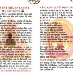 TO65 - Tờ hồi hướng công đức, Bát Nhã Tâm Kinh, chú vãng sanh Kích Thước A4 Giấy C300 cán màng bóng 2 mặt cấn 1 đường