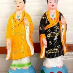 Gieo duyên,  Tượng mẹ địa mẫu diêu trì thánh mẫu 42cm đất nung cực đẹp TẶNG KÈM KINH