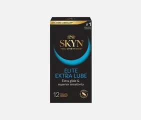 Bao Cao Su Cao Cấp Siêu Mỏng Và Nhiều Gel SKYN® Elite Extra Lube Condoms 12 Cái [Mã CK-SP940148-06]