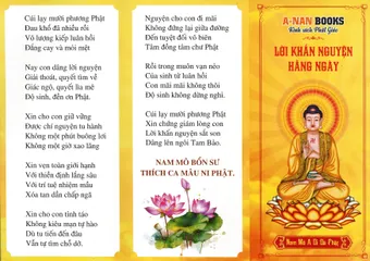 TO494 -  TỜ KINH LỜI KHẤN NGUYỆN HẰNG NGÀY 2 MẶT MẪU ANAN