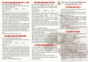 TO496 - TỜ KINH VĂN KHẤN KHI ĐI LỄ CHÙA, MỘT SỐ ĐIỀU LƯU Ý KHI LỄ CHÙA 2 MẶT