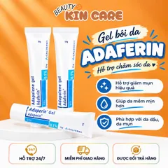 Gel Adaferin Galderma 0,1% 15g Hỗ Trợ Giảm Mụn, Giúp Làm Đẹp Da