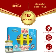 Yến sào khánh hòa chưng sẵn canxi 18% hộp quà REDNEST