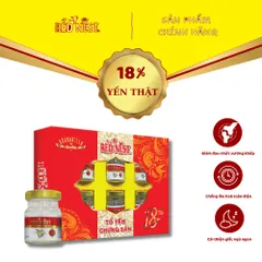 Yến sào khánh hòa chưng sẵn đường 18% hộp quà REDNEST 856795