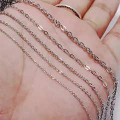 Dây xích oval làm vòng tay, trang sức