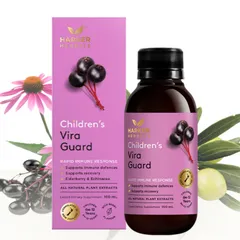 Siro Harker Herbals Children's Vira Guard |150 mL| Kích hoạt hệ miễn dịch cấp tốc & Tăng cường sức đề kháng tự nhiên cho trẻ từ 6 tháng tuổi trở lên [S/P Chuẩn NZ không tem]