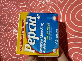 giảm axit Pepsidid AC 20 mg, 75 viên, giảm đau và ngăn ngừa ợ chua do axit dạ dày.
