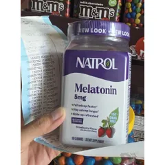 Kẹo dẻo giúp ngủ ngon Natrol Gummies Melatonin 5mg 180 viên