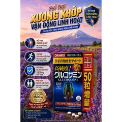 Viên Bổ Sung Glucosamine Orihiro 1500mg Nhật Bản (Hộp 900 + 50 Viên Tiết Kiệm)