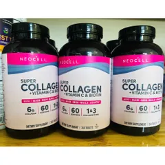 MẪU MỚI Neocell Super Collagen + Vitamin C & Biotin của Mỹ