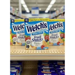 Kẹo dẻo Welch’s Fruit Snacks Mixed Fruit – Thùng Lớn 90 Gói