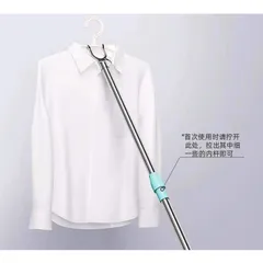 Cây phơi quần áo bằng inox kéo dài, Cây gậy lấy đồ trên cao có thể kéo dài xếp gọn