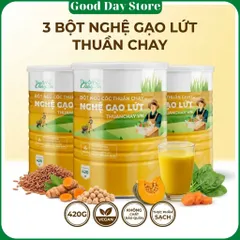 COMBO 3 HỘP Bột Nghệ Gạo Lứt Thuần Chay Tâm An - Bột Rau Củ Đậu Hạt Tốt Cho Hệ Tiêu Hóa, Dạ Dày