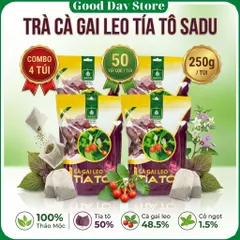1 KG = 4 TÚI Trà Cà Gai Leo Tía Tô SADU Chính Hãng , Túi Lọc Hương Vị Thanh Mát,Thảo Mộc Thiên Nhiên