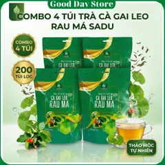 1KG Trà Túi Lọc Cà Gai Leo Rau Má SADU 50 Túi - Thanh Nhiệt, Giải Độc, Mát Gan