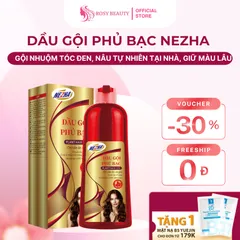 [HÀNG MỚI] Dầu Gội Phủ Bạc Thảo Dược NEZHA - Nhuộm Đen Tự Nhiên, Giữ Màu Lâu, Dịu Nhẹ Không Gây Khó Chịu Da Đầu