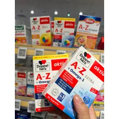 Doppelherz Aktiv A-Z Extra + Omega-3 30 Viên – Bổ Sung Vitamin Tổng Hợp & Omega 3 Nội Địa Đức