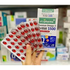 Dầu nhuyễn thể Premium Omega-3 Krillöl Altapharma.