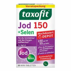 Viên uống hỗ trợ tuyến giáp Taxofit Jod 150 + Selen Depot 60V của Đức