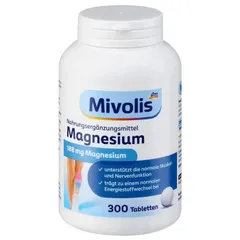 Viên uống bổ sung magie Magnesium Mivolis lọ 300 viên, nội địa Đức