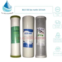 Bộ 3 Lõi Lọc Nước Số 1, 2, 3 - Lõi PP, Lõi OCB, Lõi Carbon Block
