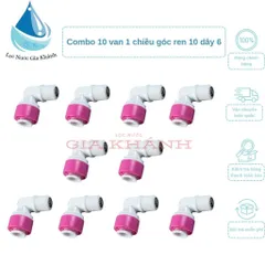 Combo 10 van 1 chiều góc ren 10 dây 6