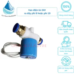 Van điện từ 24v kèm cút phi 8 cho máy phun sương.