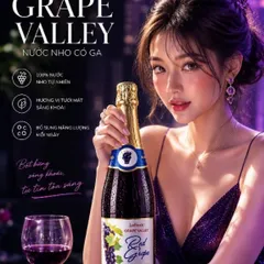 Nước Trái Cây Có Ga Grape Valley Ladofoods - Chai 750mil