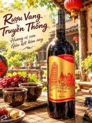 Rượu Vang Đà Lạt Calibre Gold 750mill Ladofoods