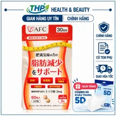 [ CHÍNH NGẠCH ] AFC Ellagic Acid 60 Viên Nhật Bản – Giảm Cân AFC, Hỗ Trợ Giảm Mỡ Nội Tạng & Mỡ Bụng
