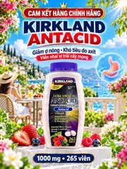 VIÊN NHAI HỖ TRỢ GIẢM Ợ NÓNG, KHÓ TIÊU KIRKLAND SIGNATURE ANTACID 1000 MG (265 VIÊN) – CHUẨN NỘI ĐỊA MỸ