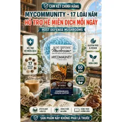 [HÀNG MỸ] Viên 17 Loại Nấm Hữu Cơ Host Defense MyCommunity (Hộp 60 Viên)